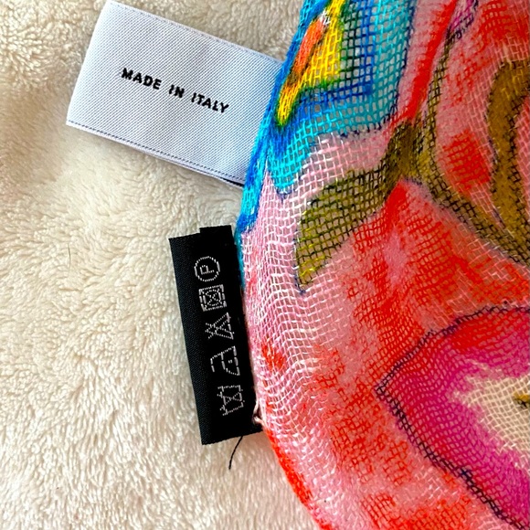 Violet Del Mar Floral Linen Scarf Wrap NWOT - Picture 8 of 10